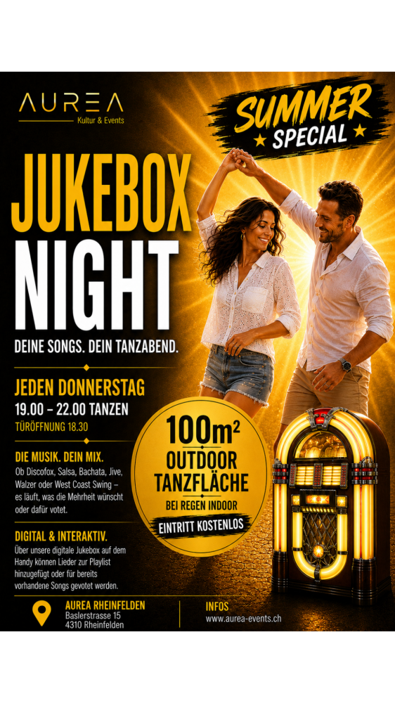 Location: AUREA - Motto: Jukebox Night - Jeden Donnerstag ab 19.30 Uhr im AUREA
