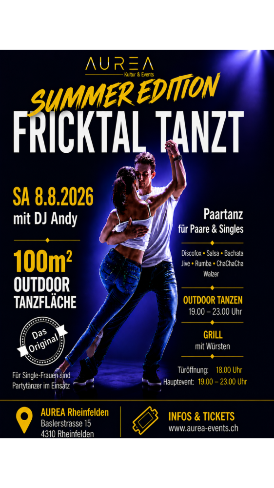 Location: AUREA - Motto: Fricktal tanzt - Paartanz vom Feinsten