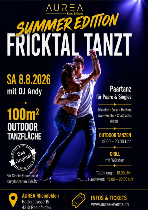 Location: AUREA - Motto: Fricktal tanzt - Paartanz vom Feinsten