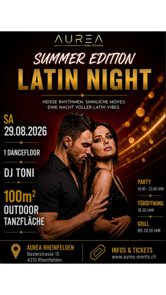 Location: AUREA - Motto: Salsa & Bachata Latin Night