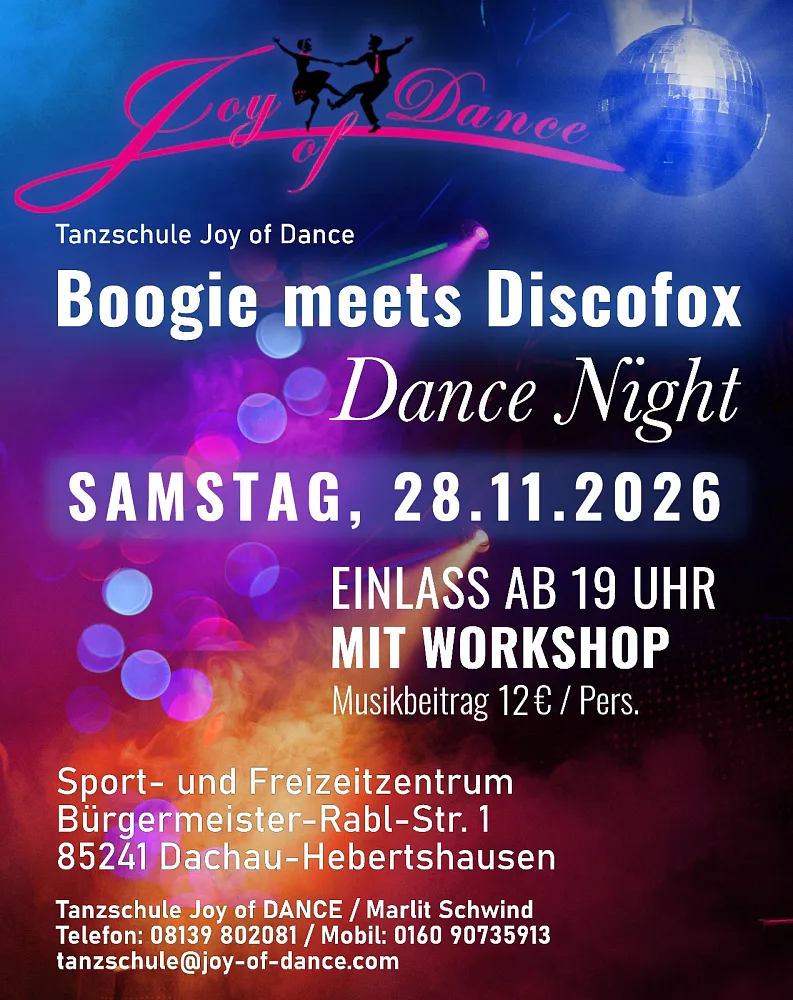 Location: Spielvereinigung Hebertshausen - Motto: Boogie meets Discofox