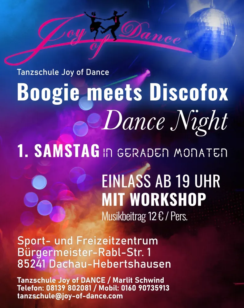 Location: Spielvereinigung Hebertshausen - Motto: Boogie meets Discofox