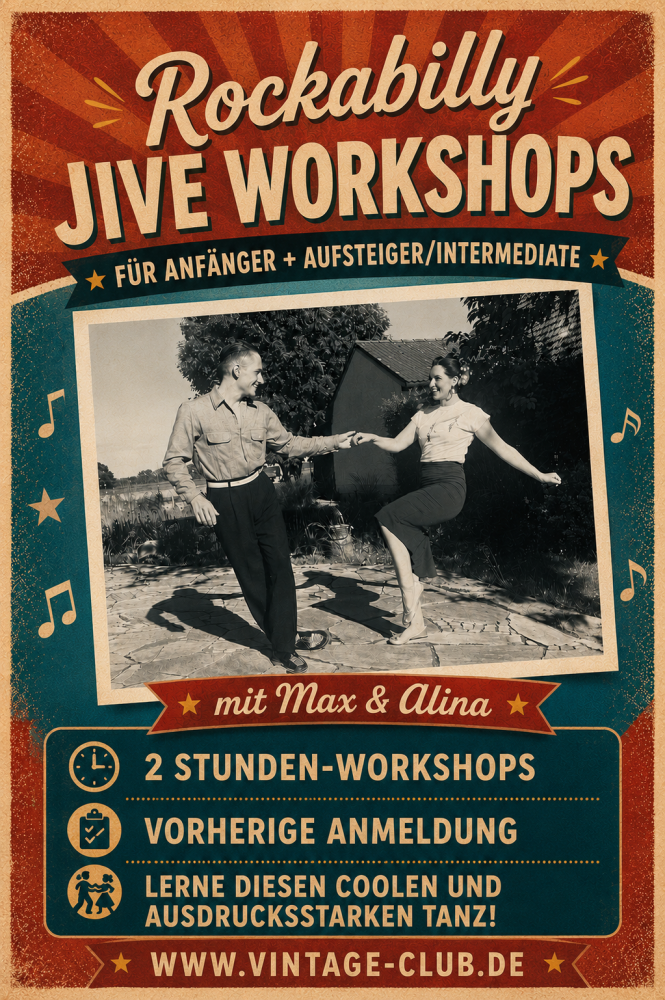 Location: Vintage Club - Motto: ROCKABILLY JIVE 1 (Anfänger) mit Alina & Max im Vintage Club
