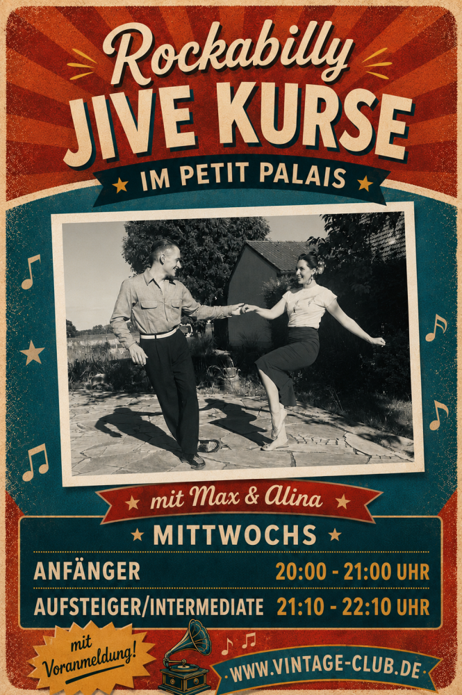 Location: Vintage Club - Motto: Rockabilly Jive-Kurse