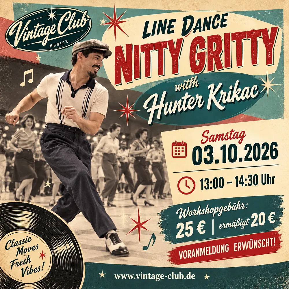 Location: Vintage Club - Motto: Workshop "Nitty Gritty" mit Hunter