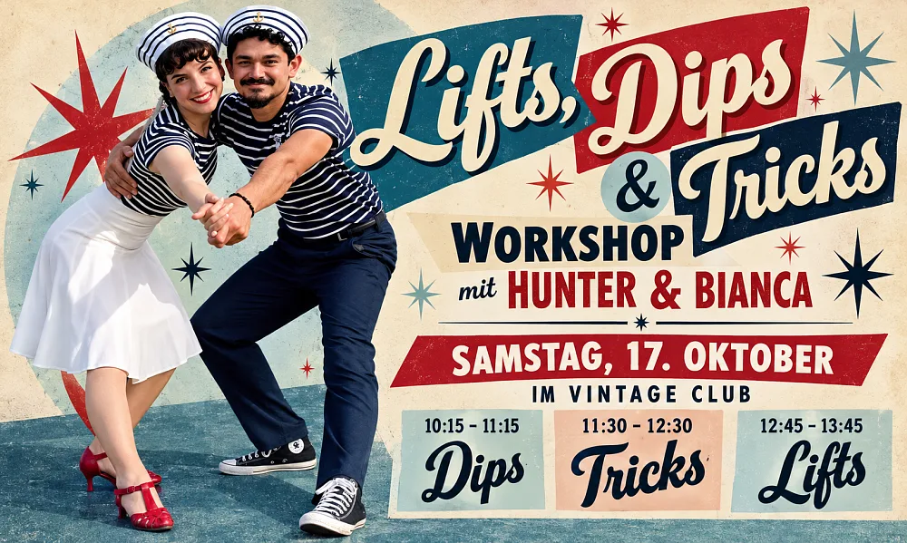 Location: Vintage Club - Motto: Lifts, Dips & Tricks mit Hunter & Bianca