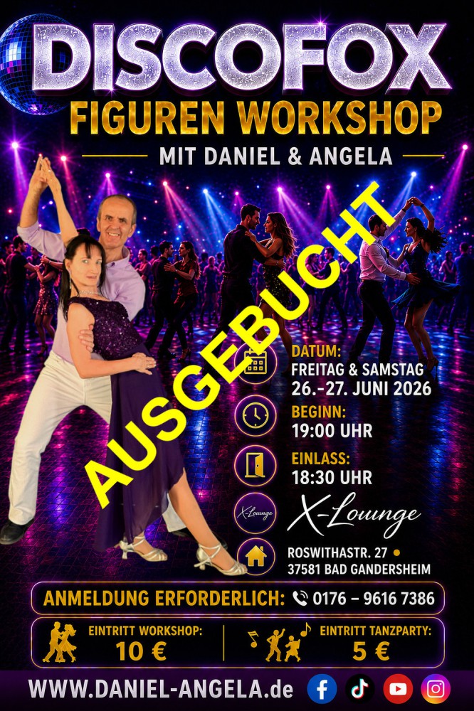 Location: X-Lounge - Motto: Discofox Workshops & Tanzpartys