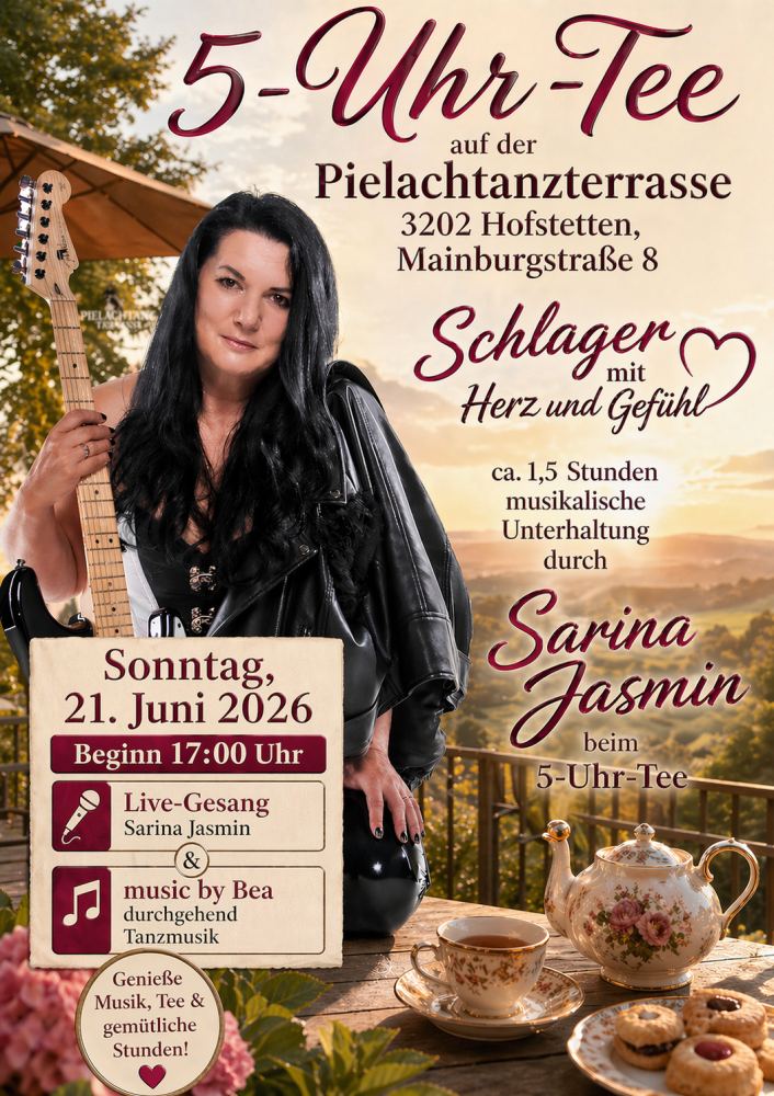 Location: Pielachtanzterrasse/ Aufriss Mainburg - Motto: Sarina Jasmin beim 5-Uhr-Tee auf der Pielachtanzterrasse