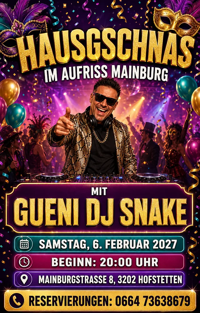 Location: Aufriss Mainburg - Motto: Hausgschnas