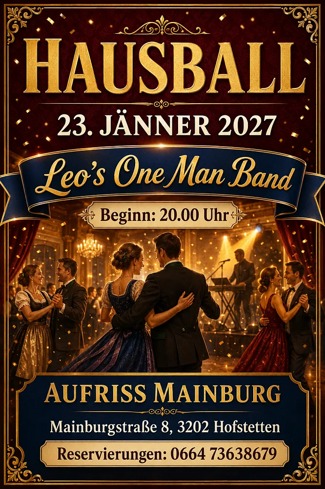 Location: Aufriss Mainburg - Motto: Hausball