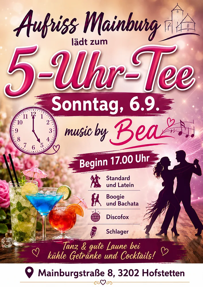Location: Aufriss Mainburg - Motto: 5-Uhr-Tee