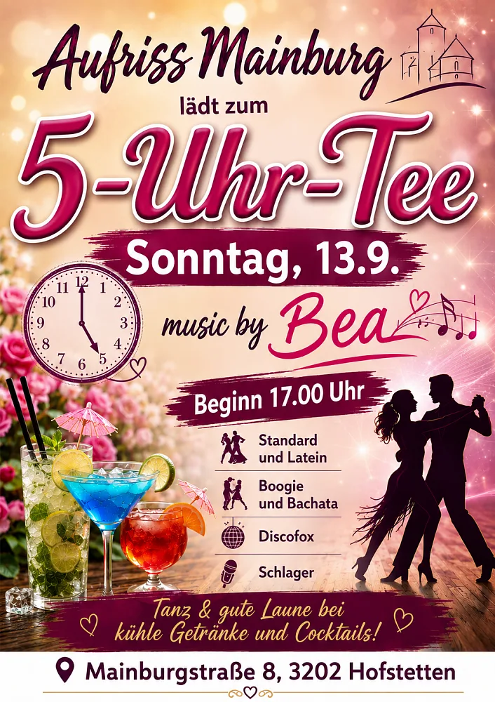 Location: Aufriss Mainburg - Motto: 5-Uhr-Tee