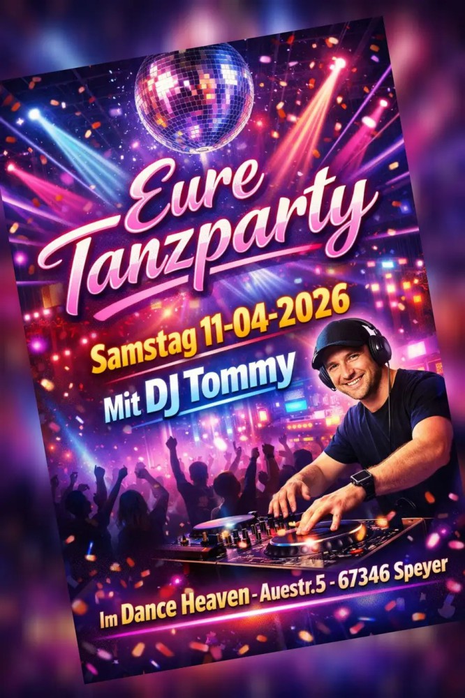 Location: Dance Heaven Speyer - Motto: Tanzparty mit DJ Tommy