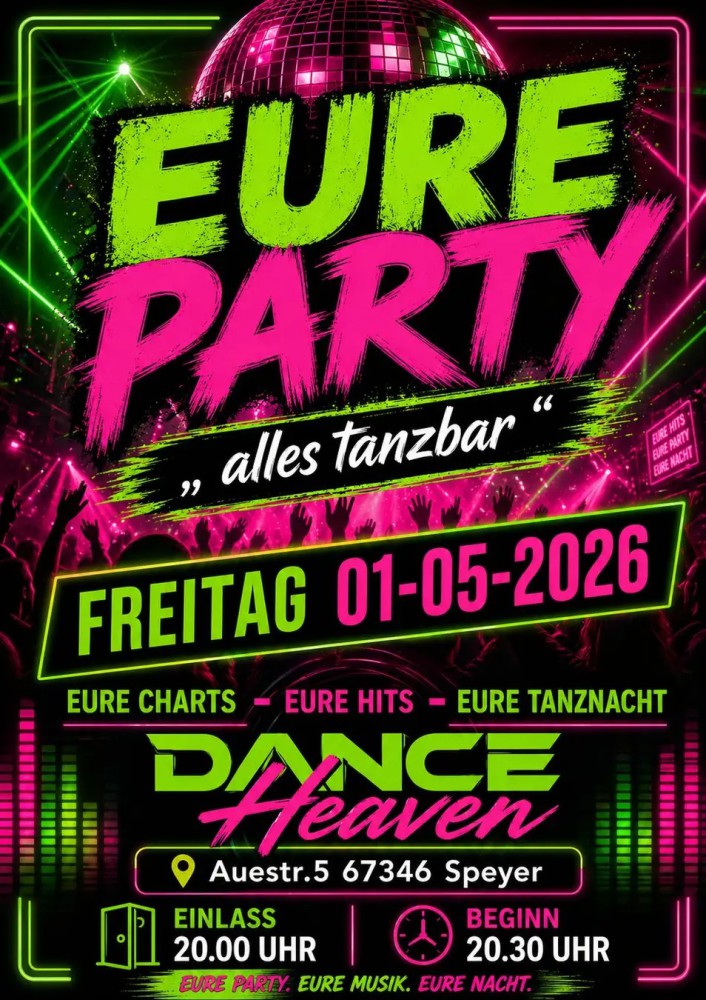 Location: Dance Heaven Speyer - Motto: Tanzparty "Alles tanzbar"
