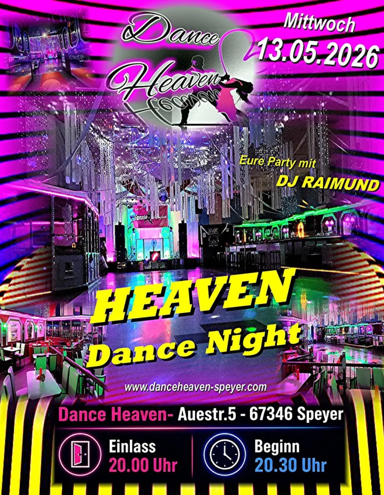 Location: Dance Heaven Speyer - Motto: Heaven Dance Night mit DJ Raimund