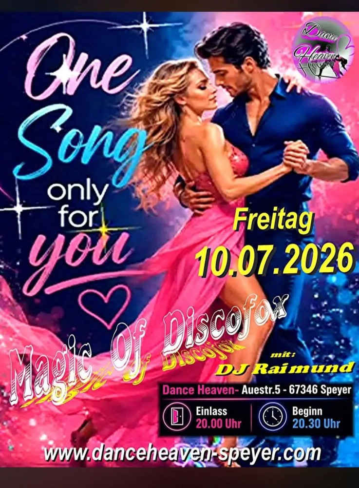 Location: Dance Heaven Speyer - Motto: Tanzparty mit DJ Raimund