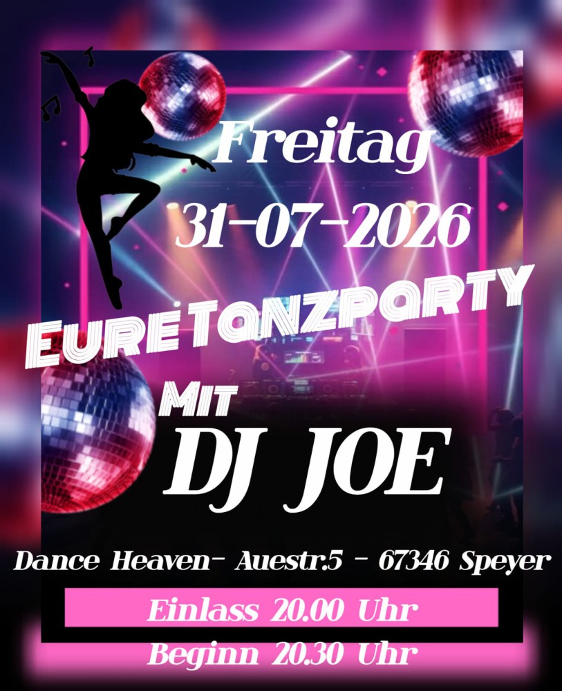 Location: Dance Heaven Speyer - Motto: Tanzparty mit DJ