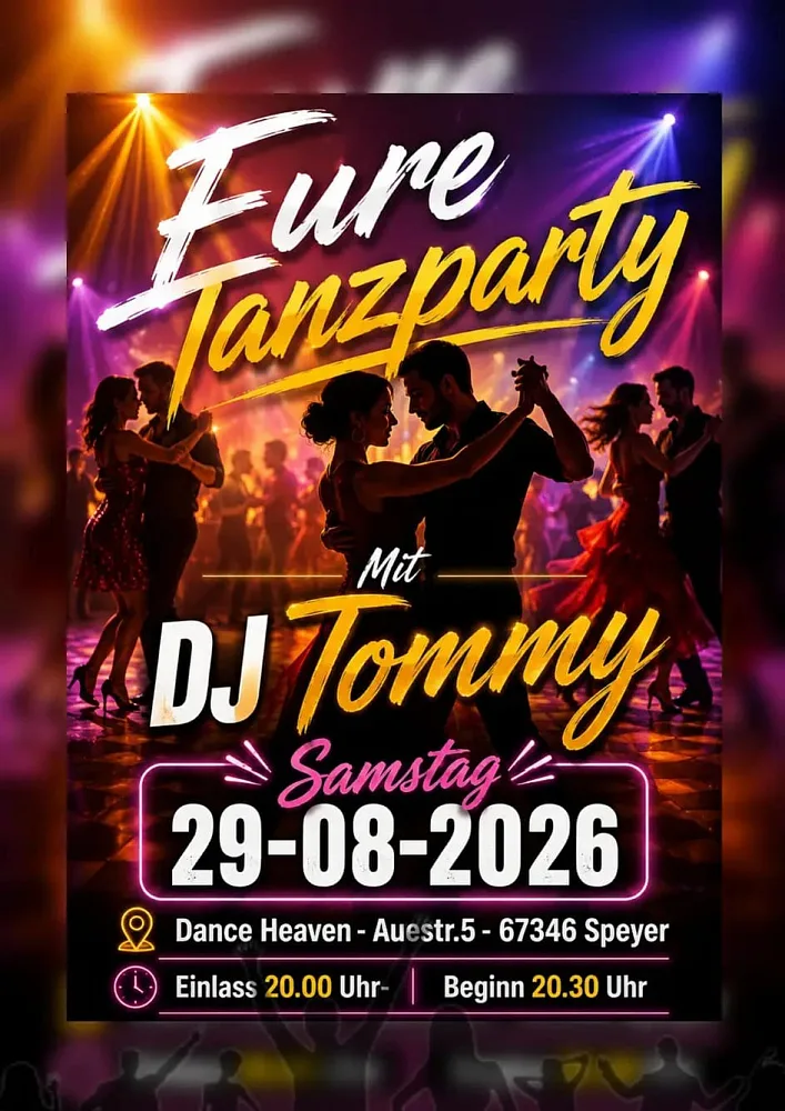Location: Dance Heaven Speyer - Motto: Tanzparty mit DJ Tommy