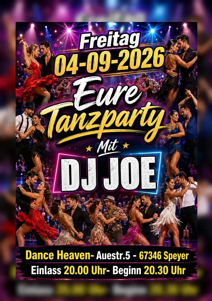 Location: Dance Heaven Speyer - Motto: Tanzparty mit DJ Joe
