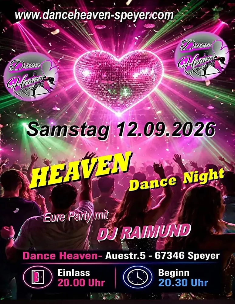 Location: Dance Heaven Speyer - Motto: Heaven Dance Night mit DJ Raimund