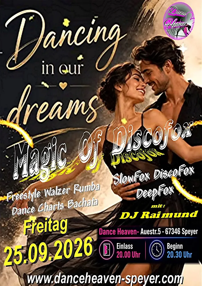 Location: Dance Heaven Speyer - Motto: Tanzparty mit DJ Raimund