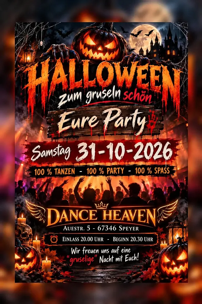Location: Dance Heaven Speyer - Motto: Halloween-Tanzparty