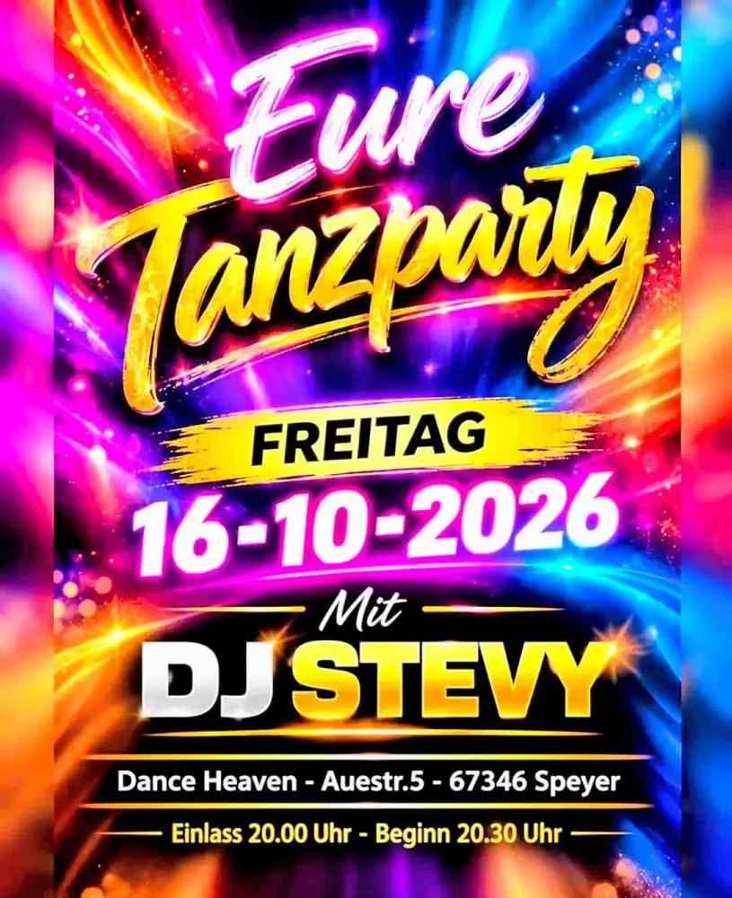 Location: Dance Heaven Speyer - Motto: Tanzparty mit DJ Stevy