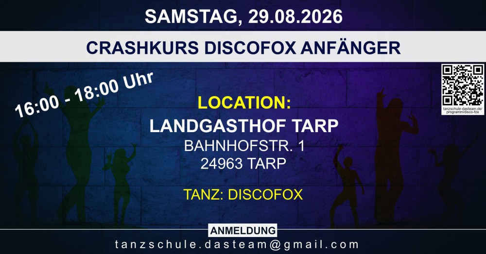 Location: Landgasthof Tarp - Motto: Crashkurs Discofox Anfänger