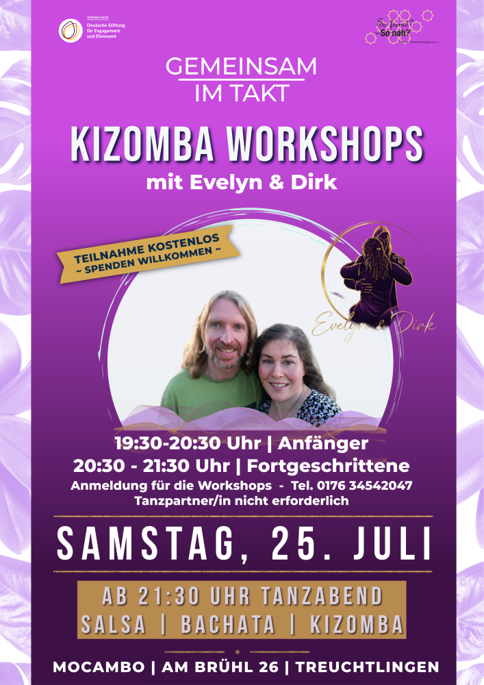 Location: Mocambo - Motto: Gemeinsam im Takt - Kizomba Workshops & Tanzparty
