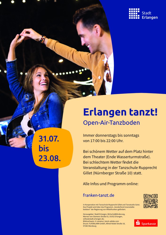 Location: Erlangen tanzt! - Motto: Open-air-Tanzboden