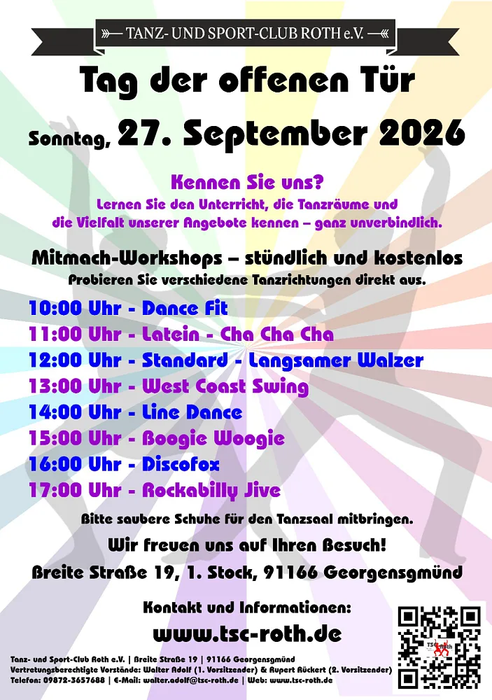 Location: Tanz- und Sport-Club Roth e.V. - Motto: Tag der offenen Tür