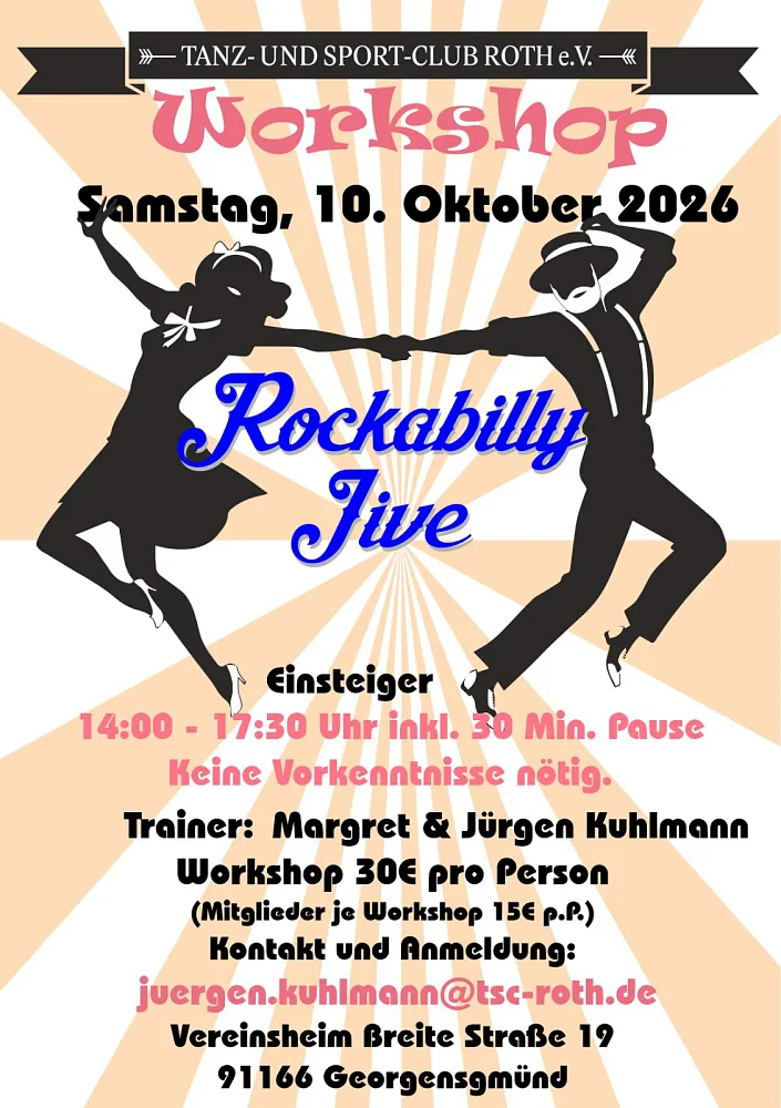 Location: Tanz- und Sport-Club Roth e.V. - Motto: Workshops