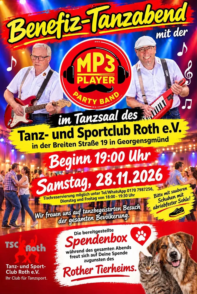 Location: Tanz- und Sport-Club Roth e.V. - Motto: Tanzparty