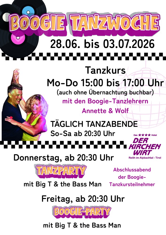 Location: Der Kirchenwirt**** - Motto: Boogie-Tanzwoche