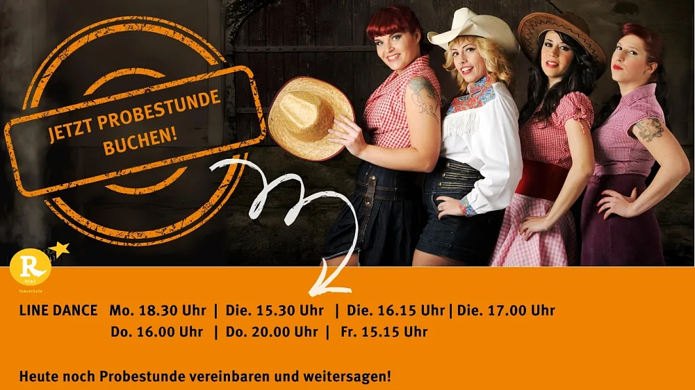 Location: Tanzschule Renz - Motto: Line Dance