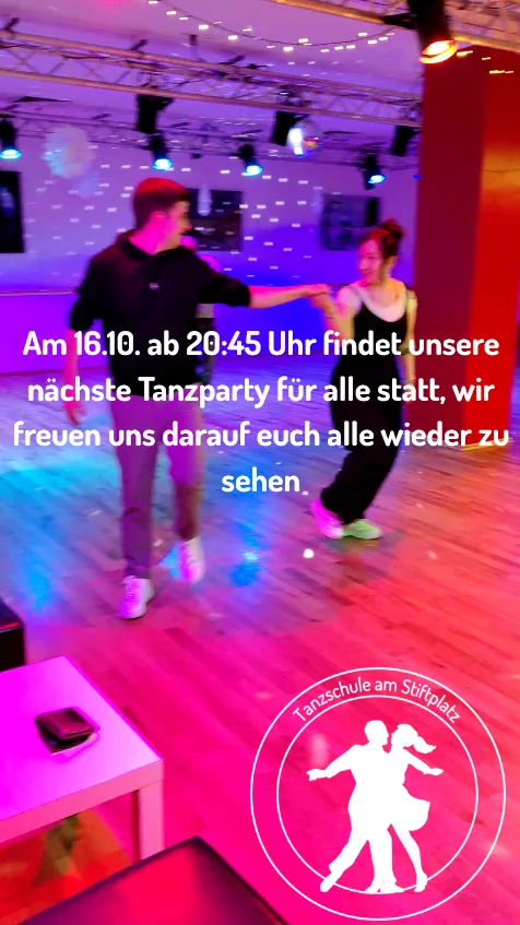 Location: Tanzschule am Stiftplatz - Motto: Übungsparty