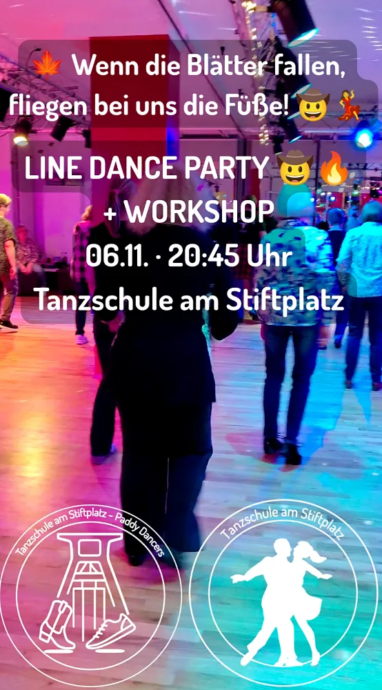 Location: Tanzschule am Stiftplatz - Motto: Line Dance Workshop mit anschließender Party
