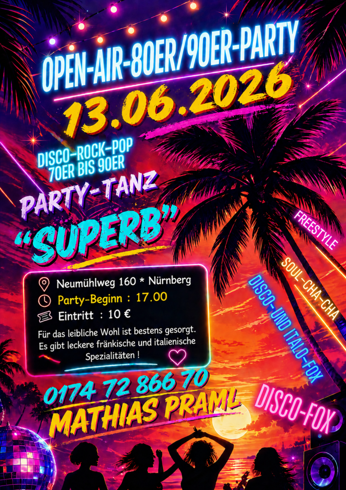 Location: Superb - Motto: Open-Air-80er/ 90er-Party