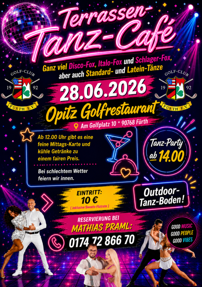Location: Opitz Golfrestaurant - Motto: Tanz-Café