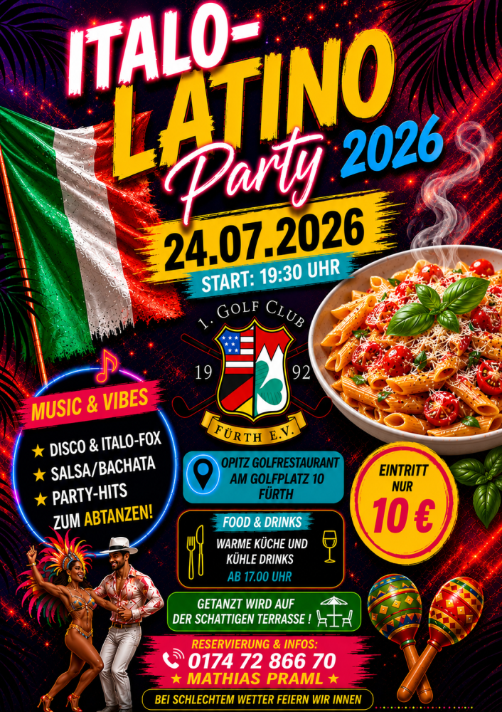 Location: Golfrestaurant Opitz - Motto: Italo-Latino-Party