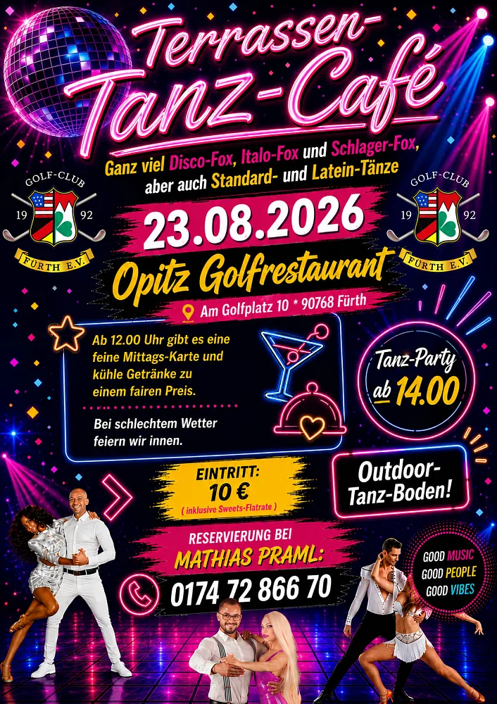 Location: Opitz Golfrestaurant - Motto: Tanz-Café