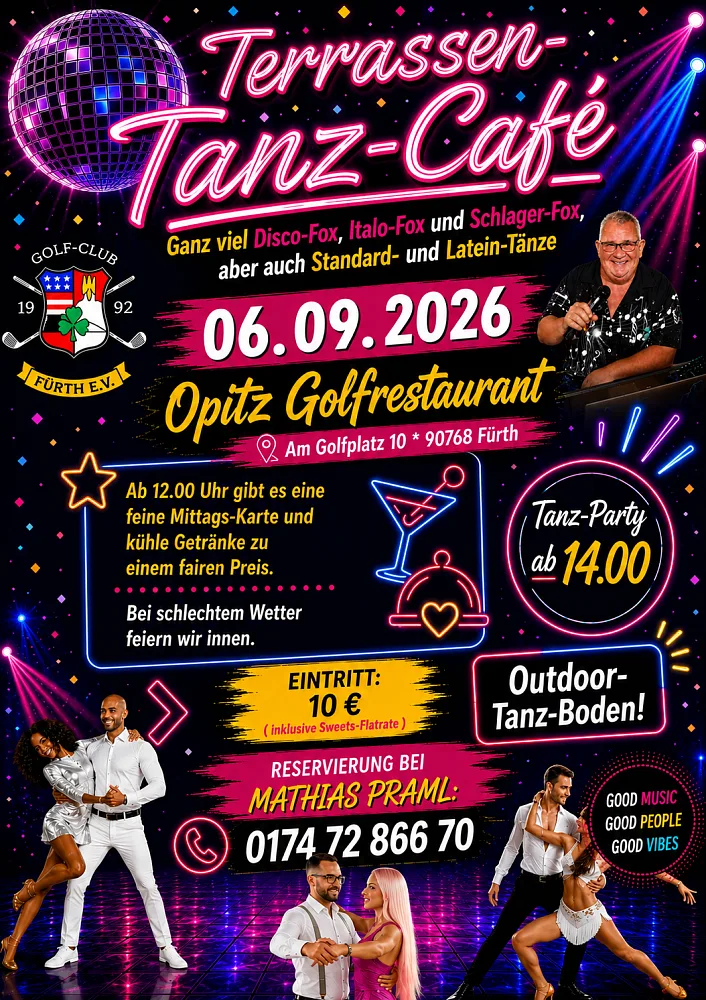 Location: Opitz Golfrestaurant - Motto: Tanz-Café