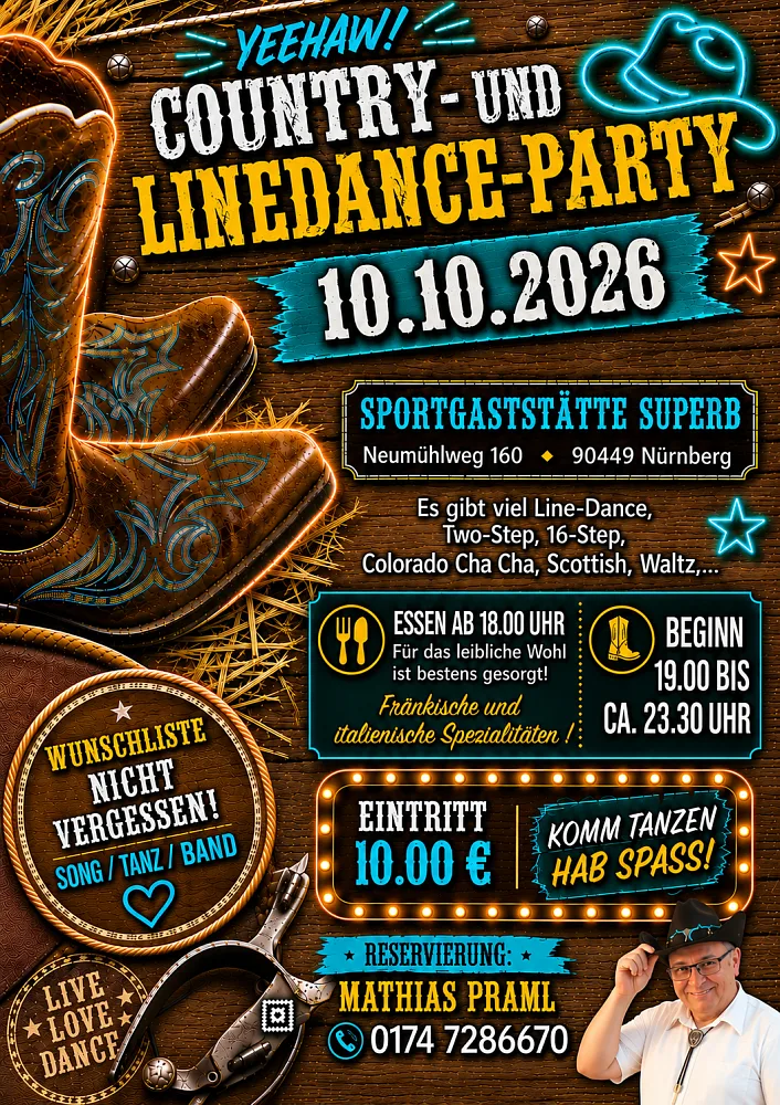 Location: Superb - Motto: Country- und Linedance-Party