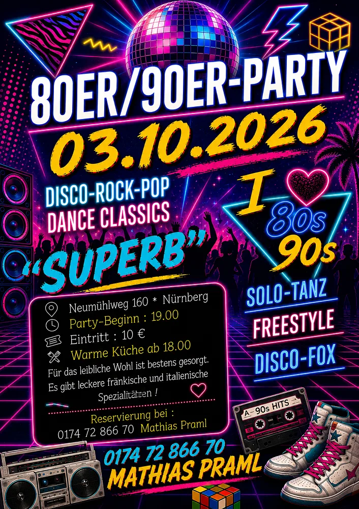 Location: Superb - Motto: Open-Air-80er/ 90er-Party