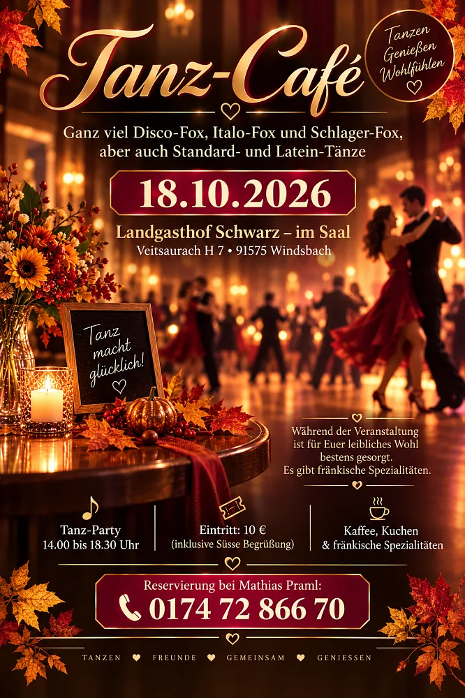 Location: Landgashof Schwarz - Motto: Tanz-Café