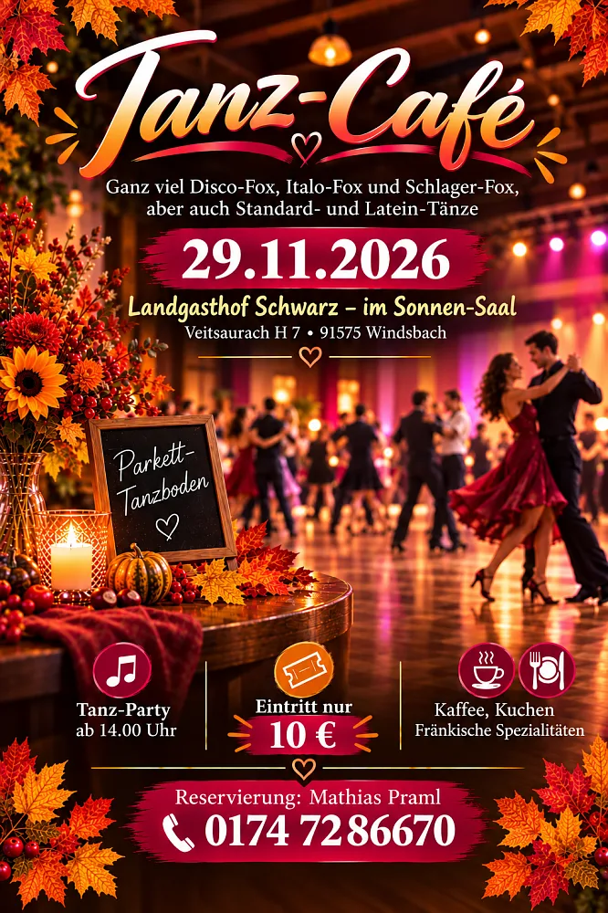 Location: Landgashof Schwarz - Motto: Tanz-Café