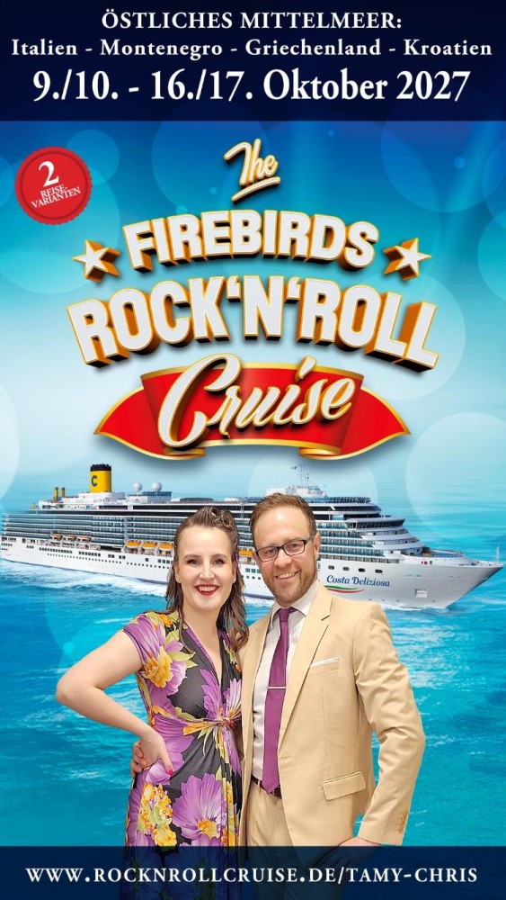 Location: An Bord der Costa Deliziosa - Motto: FIREBIRDS Rock´n´Roll-Kreuzfahrt mit Costa