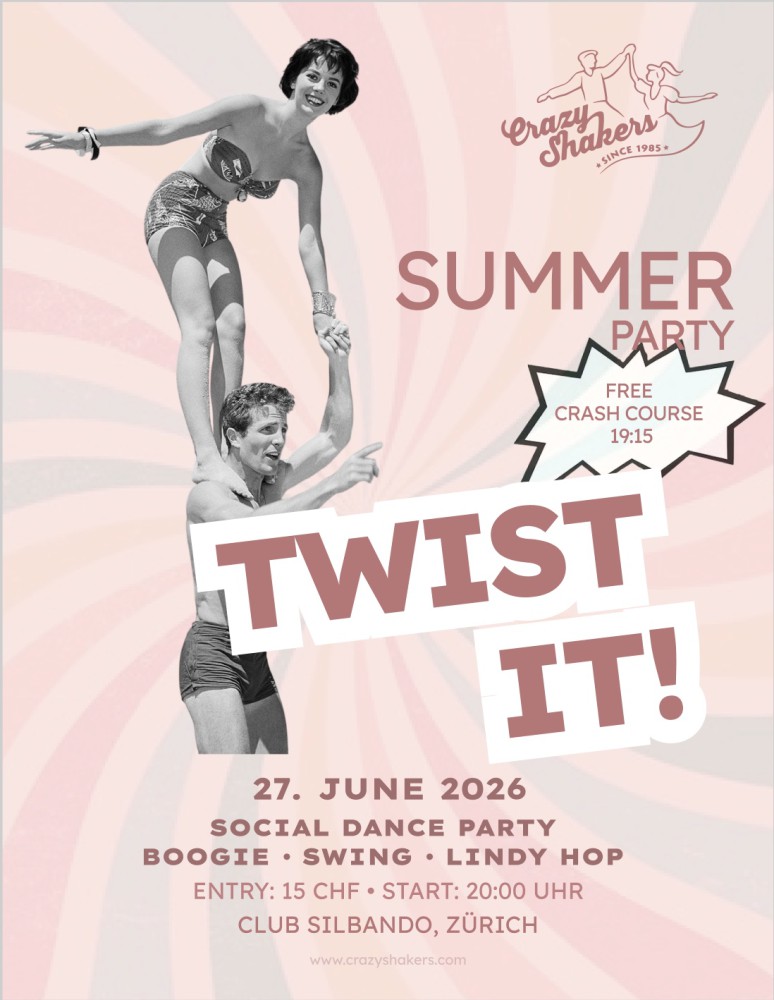 Location: Club Silbando - Motto: Twist It! - die Social-Dance-Party der Crazy Shakers
