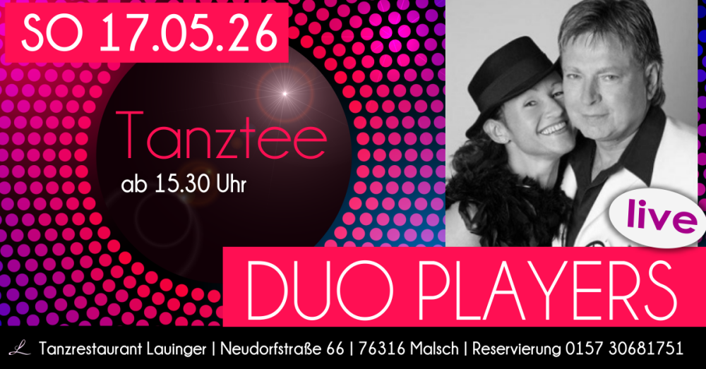 Location: Tanzrestaurant Lauinger - Motto: Tanztee am Sonntag mit den PLAYERS
