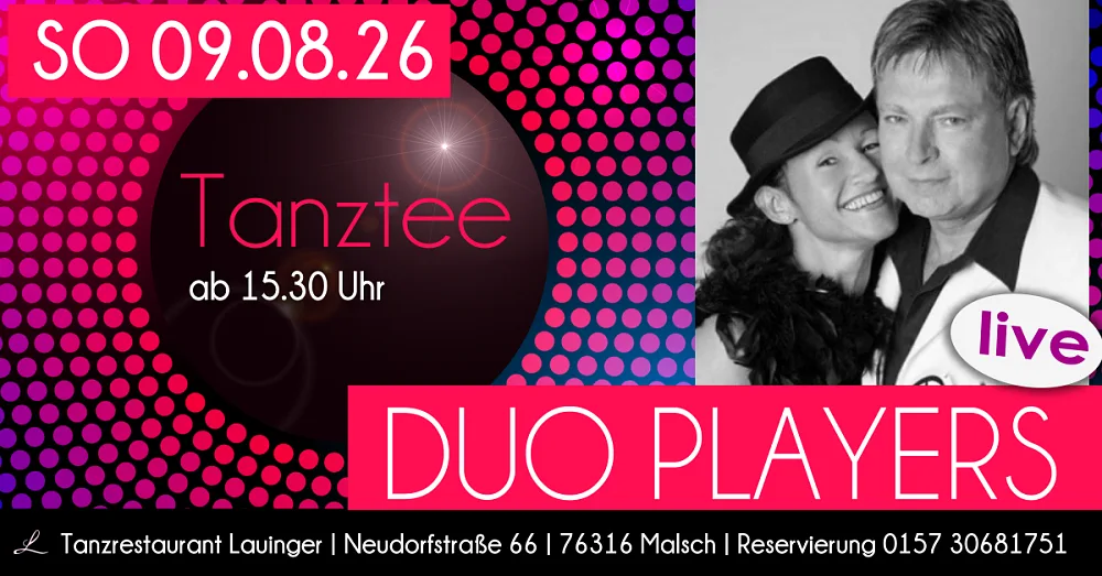 Location: Tanzrestaurant Lauinger - Motto: Tanztee am Sonntag mit den PLAYERS